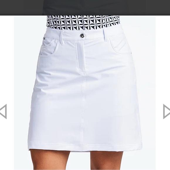 White Denim Mini golf Skort - Picture 9 of 9